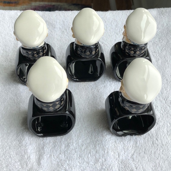 Set of 5 Vintage Whimsical Pig Napkin Holders - Picture 4 of 6